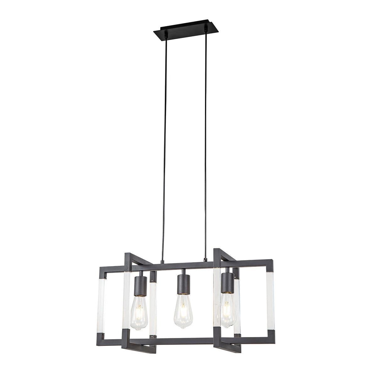 Canto 3 Light Linear Suspension Light - Graphite