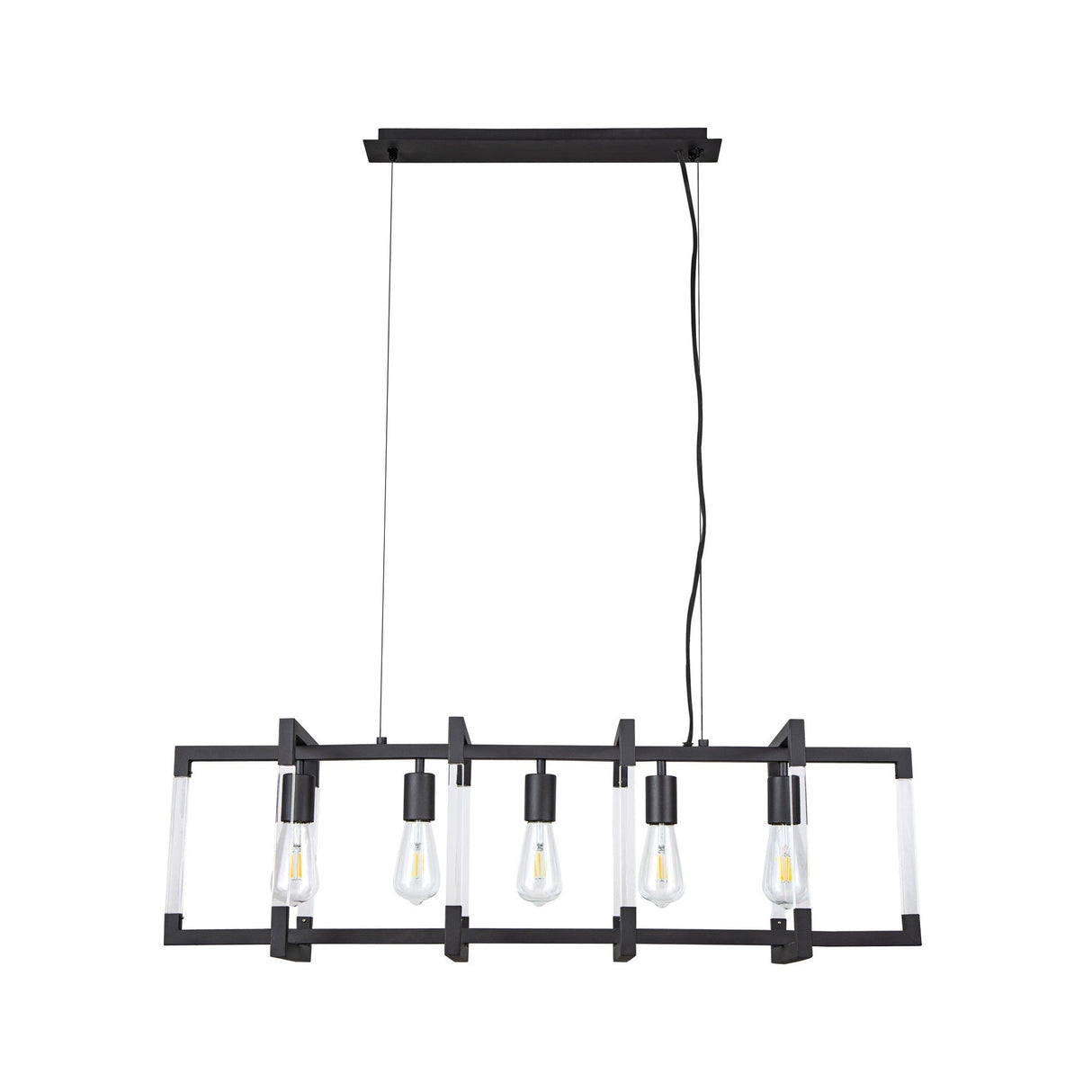 Canto 5 Light Linear Suspension Light - Graphite