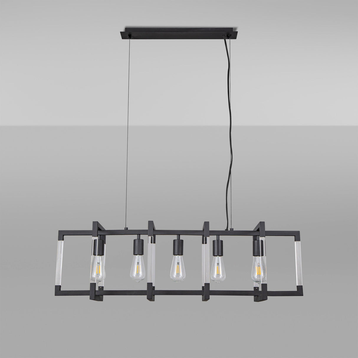 Canto 5 Light Linear Suspension Light - Graphite