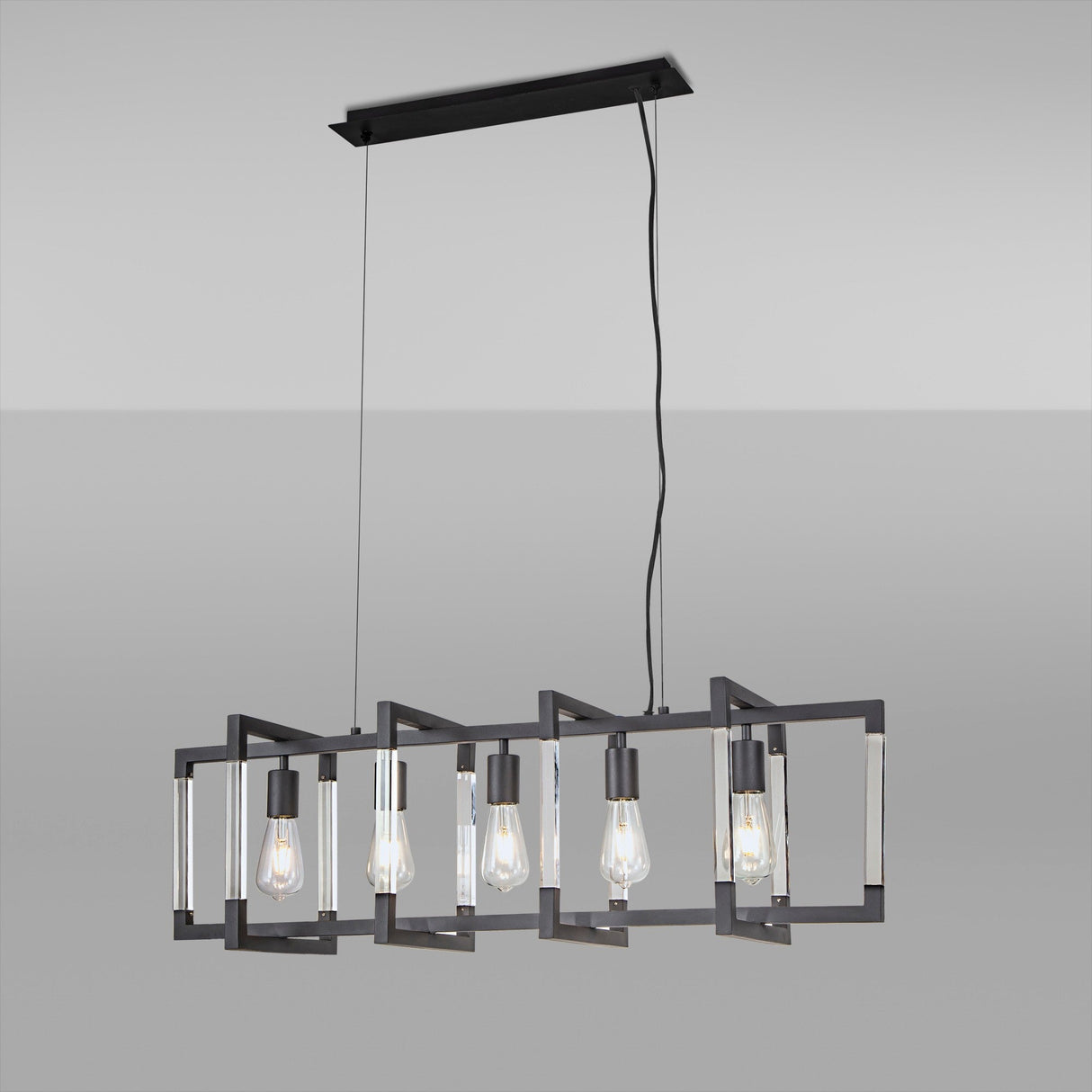 Canto 5 Light Linear Suspension Light - Graphite
