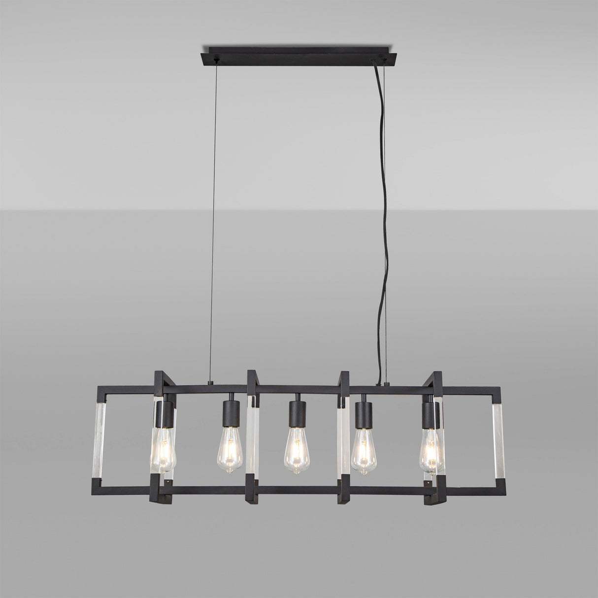 Canto 5 Light Linear Suspension Light - Graphite