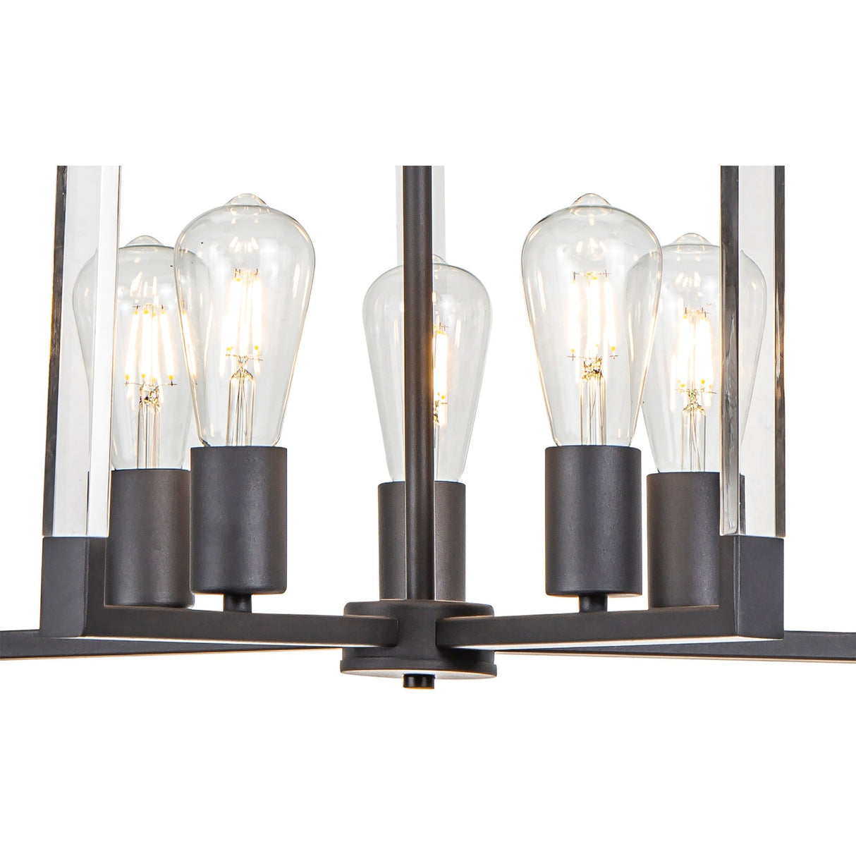 Canto 50cm 5 Light Chandelier - Graphite