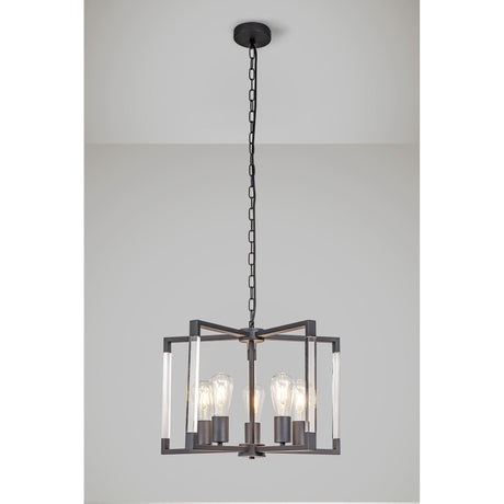 Canto 50cm 5 Light Chandelier - Graphite
