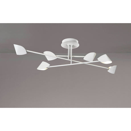 Capuccina Large LED Semi-Flush Ceiling Light 45W 3000K - White