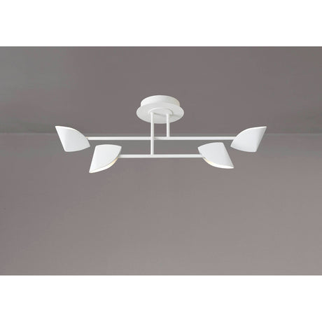 Capuccina Small LED Semi-Flush Ceiling Light 30W 3000K - White