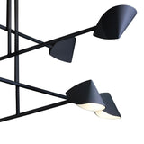 Capuccina 8 Light LED Semi-Flush Ceiling Light 61.5W 3000K – Black