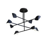Capuccina 8 Light LED Semi-Flush Ceiling Light 61.5W 3000K – Black