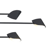 Capuccina 6 Light LED Linear Chandelier 45W 3000K - Black