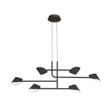 Capuccina 6 Light LED Linear Chandelier 45W 3000K - Black