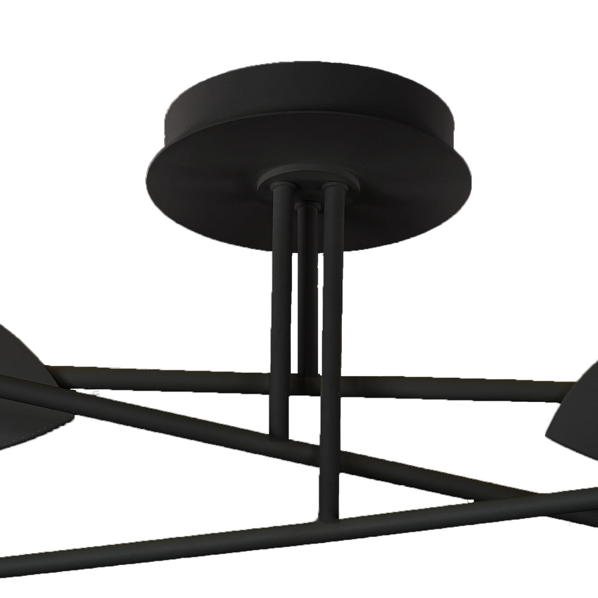 Capuccina Large LED Semi-Flush Ceiling Light 45W 3000K - Black