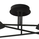 Capuccina Large LED Semi-Flush Ceiling Light 45W 3000K - Black