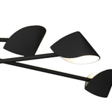 Capuccina Large LED Semi-Flush Ceiling Light 45W 3000K - Black