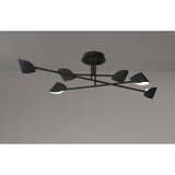 Capuccina Large LED Semi-Flush Ceiling Light 45W 3000K - Black