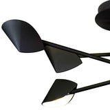 Capuccina Medium LED Semi-Flush Ceiling Light 45W 3000K - Black