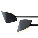 Capuccina Small LED Semi-Flush Ceiling Light 30W 3000K - Black