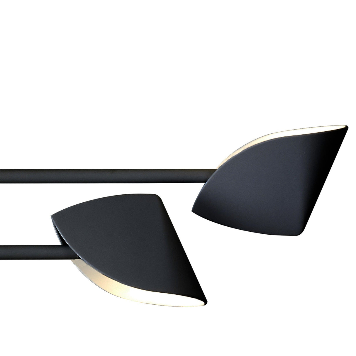 Capuccina Small LED Semi-Flush Ceiling Light 30W 3000K - Black