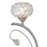 Cara 1 Light Crystal Table Lamp - Satin Nickel