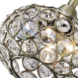Cara 1 Light Crystal Wall Light With Switch - Brass