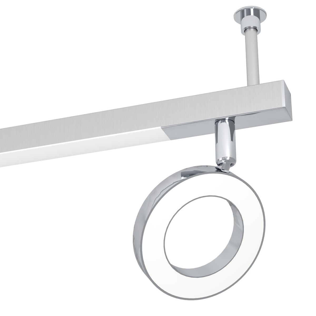 Cardillio 1 LED 6 Light Spotlight Bar - Aluminium & Chrome