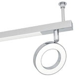 Cardillio 1 LED 6 Light Spotlight Bar - Aluminium & Chrome