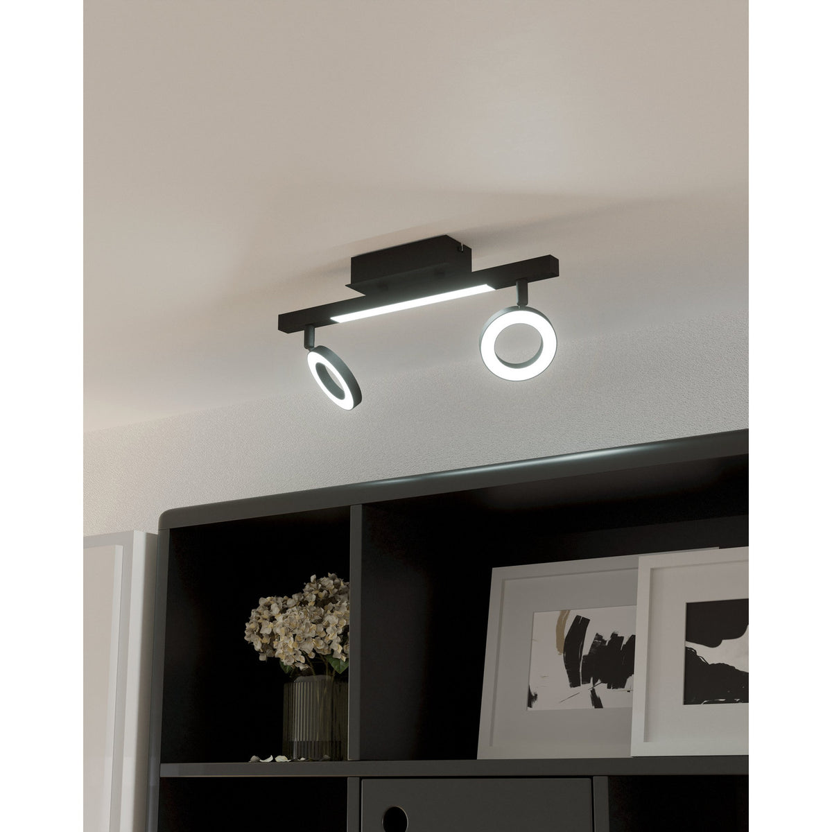 Cardillio LED 2 Light Spotlight Bar - Black