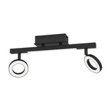 Cardillio LED 2 Light Spotlight Bar - Black