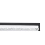 Cardito 1 Clear Glass Pendant Light - Black