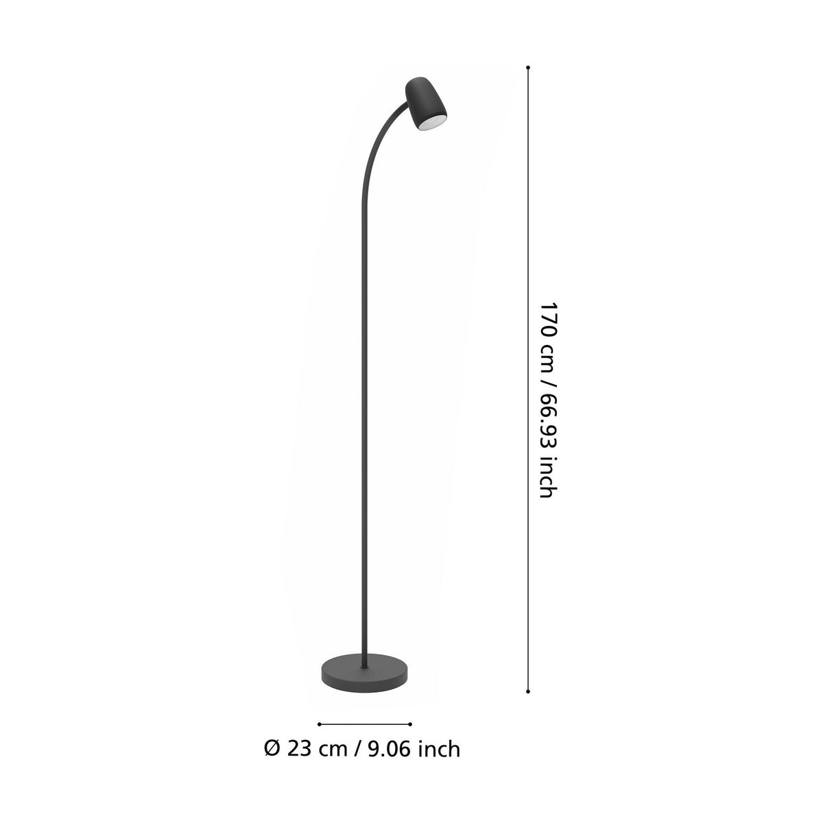 Carlo Floor Lamp - Black & White