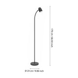 Carlo Floor Lamp - Black & White