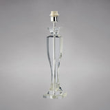 Carmela 1 Light Crystal Table Lamp - Silver Finish (Without Shade)