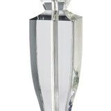 Carmela 1 Light Crystal Table Lamp - Silver Finish (Without Shade)