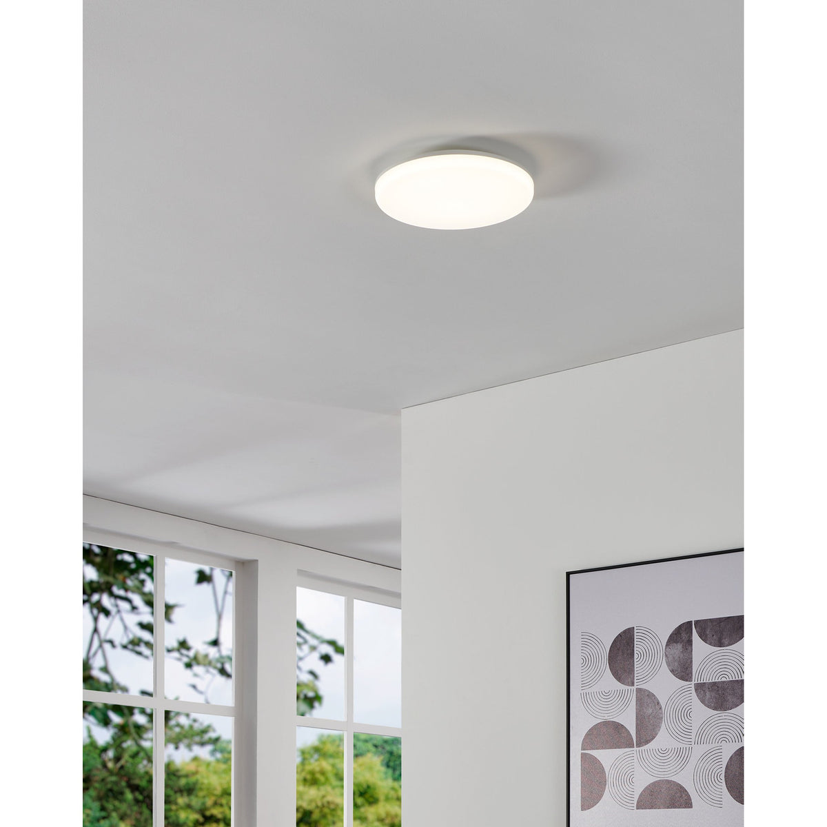Castagneto LED Flush Ceiling Light 20W 31cm - White