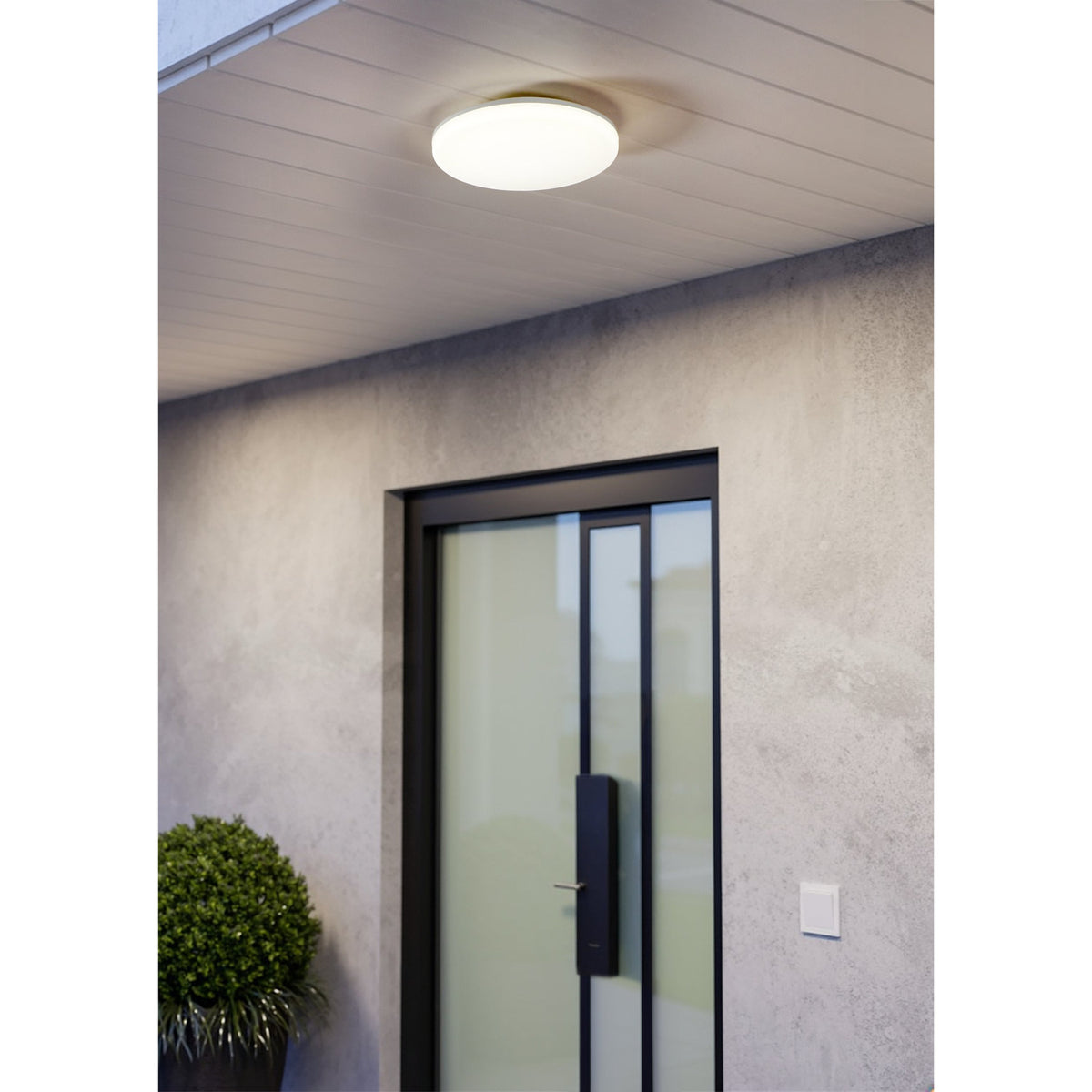 Castagneto LED Flush Ceiling Light 20W 31cm - White