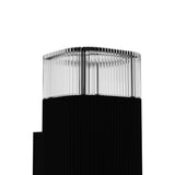 Castelnuovo 2 Light Outdoor Wall Light - Black & Clear