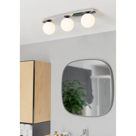 Castrovido 3 Light Bathroom Ceiling Light - Chrome