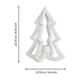 Catacol Ceramic Candle Holder - White