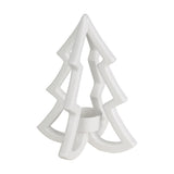 Catacol Ceramic Candle Holder - White