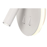 Cayman Round LED Wall/Reading Light - Matt White