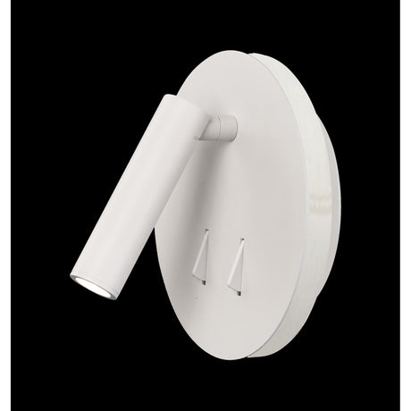 Cayman Round LED Wall/Reading Light - Matt White