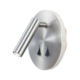 Cayman Round LED Wall/Reading Light - Satin Nickel