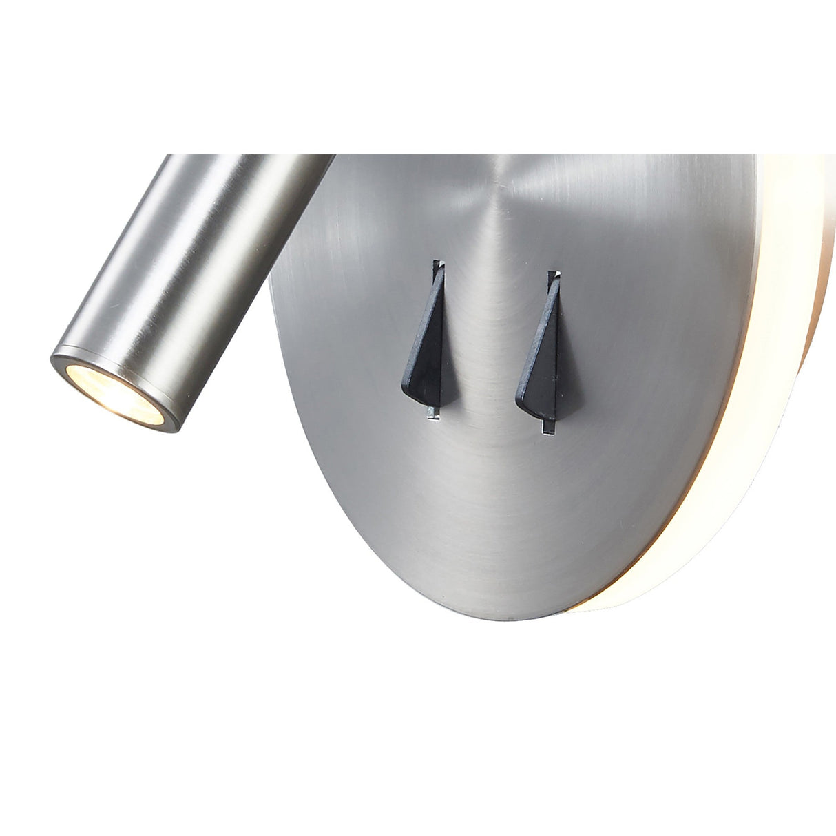 Cayman Round LED Wall/Reading Light - Satin Nickel