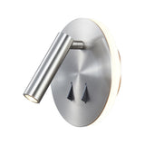Cayman Round LED Wall/Reading Light - Satin Nickel