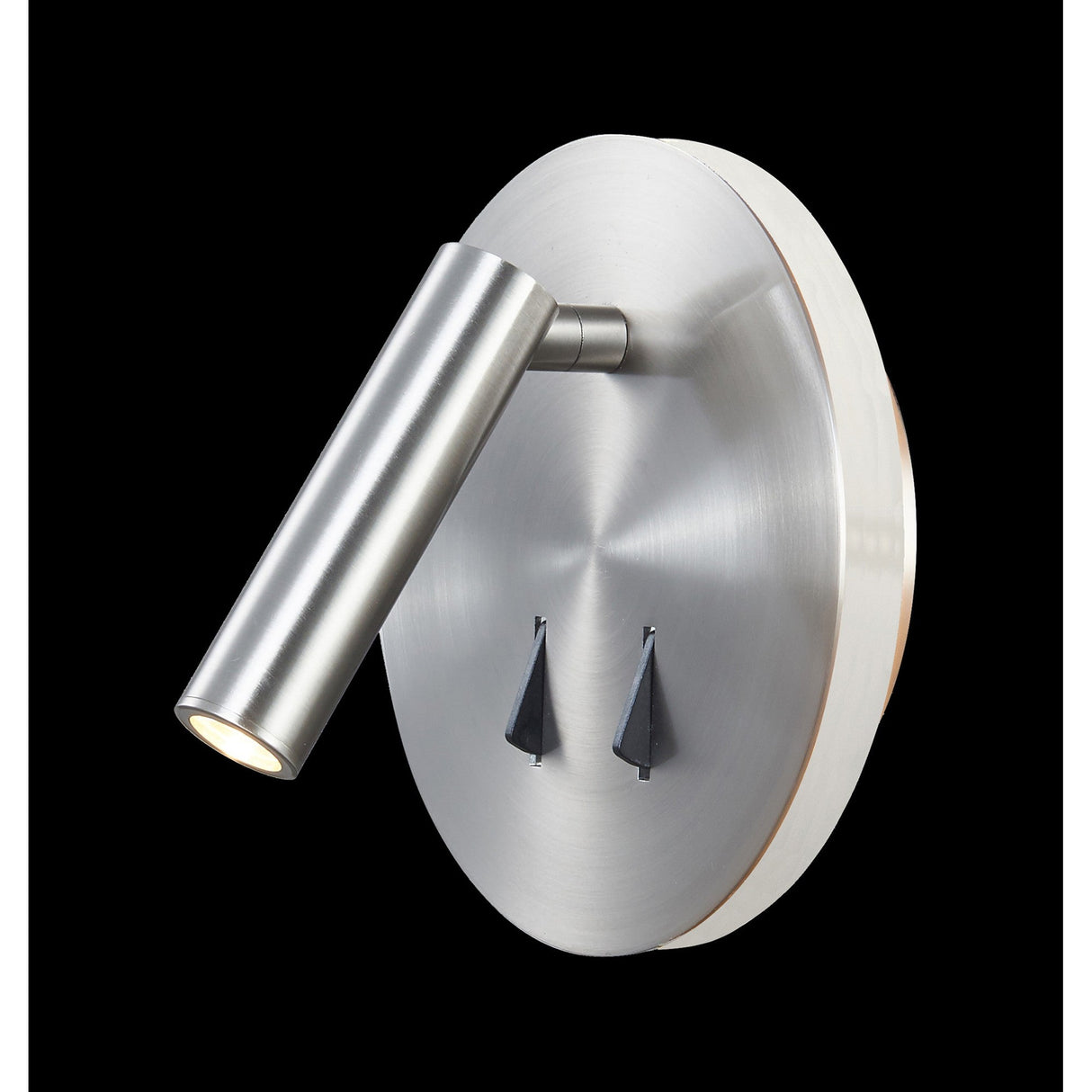 Cayman Round LED Wall/Reading Light - Satin Nickel