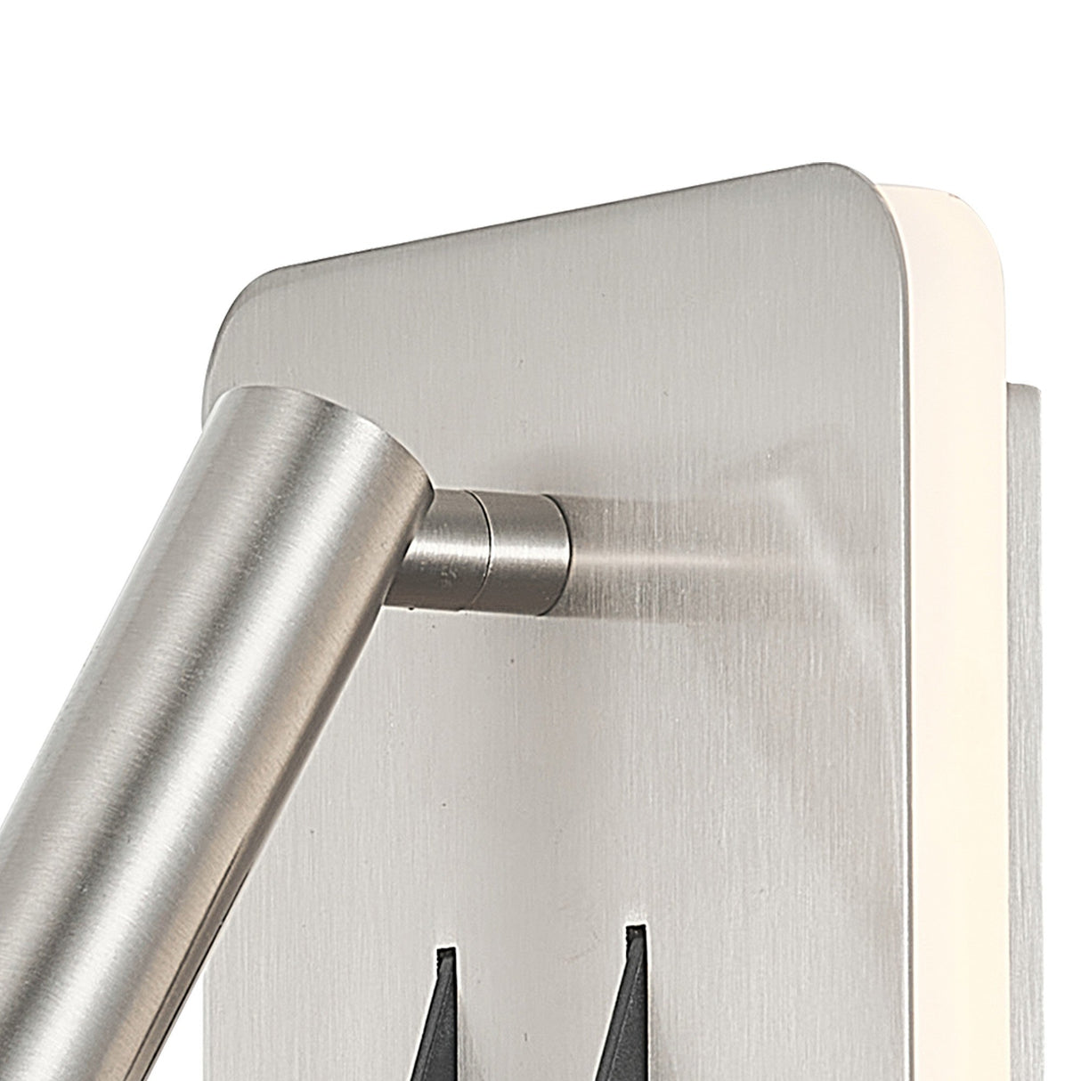 Cayman Square LED Wall/Reading Light - Satin Nickel