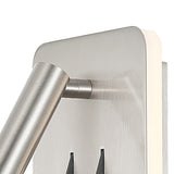 Cayman Square LED Wall/Reading Light - Satin Nickel