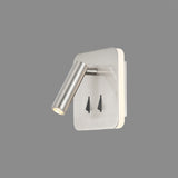 Cayman Square LED Wall/Reading Light - Satin Nickel