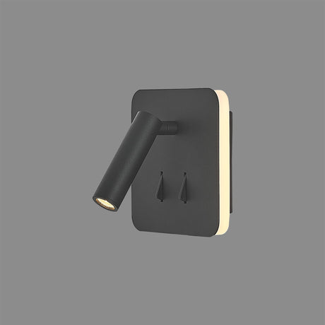 Cayman Square LED Wall/Reading Light - Sand Black