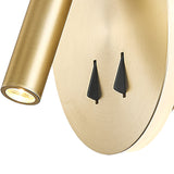 Cayman Round LED Wall/Reading Light - Satin Gold