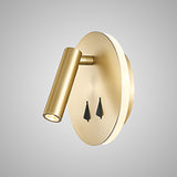 Cayman Round LED Wall/Reading Light - Satin Gold