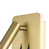 Cayman Square LED Wall/Reading Light - Satin Gold